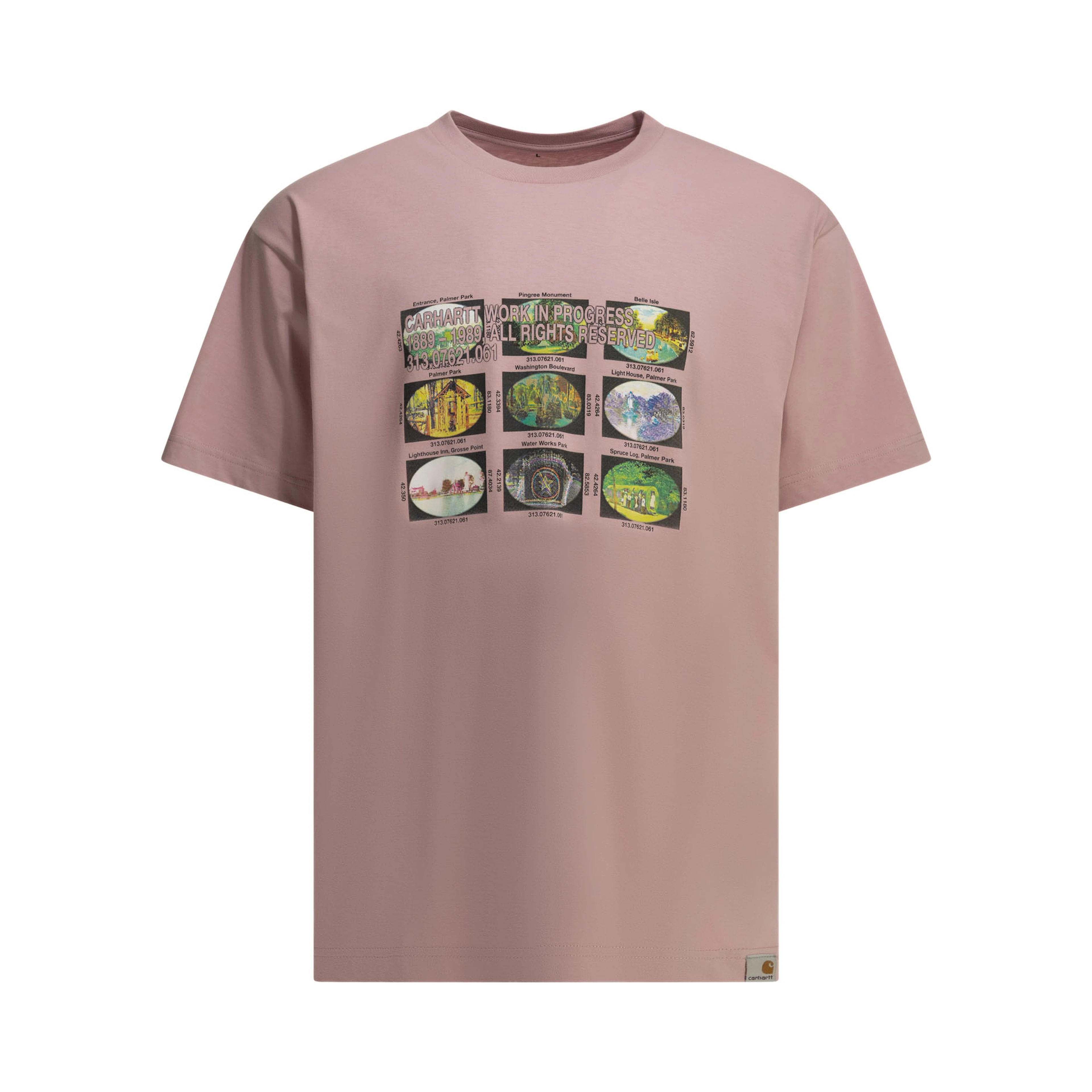 "Coordinates" crew-neck T-shirt