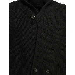 Double-breasted cashmere cardigan