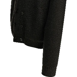 Double-breasted cashmere cardigan