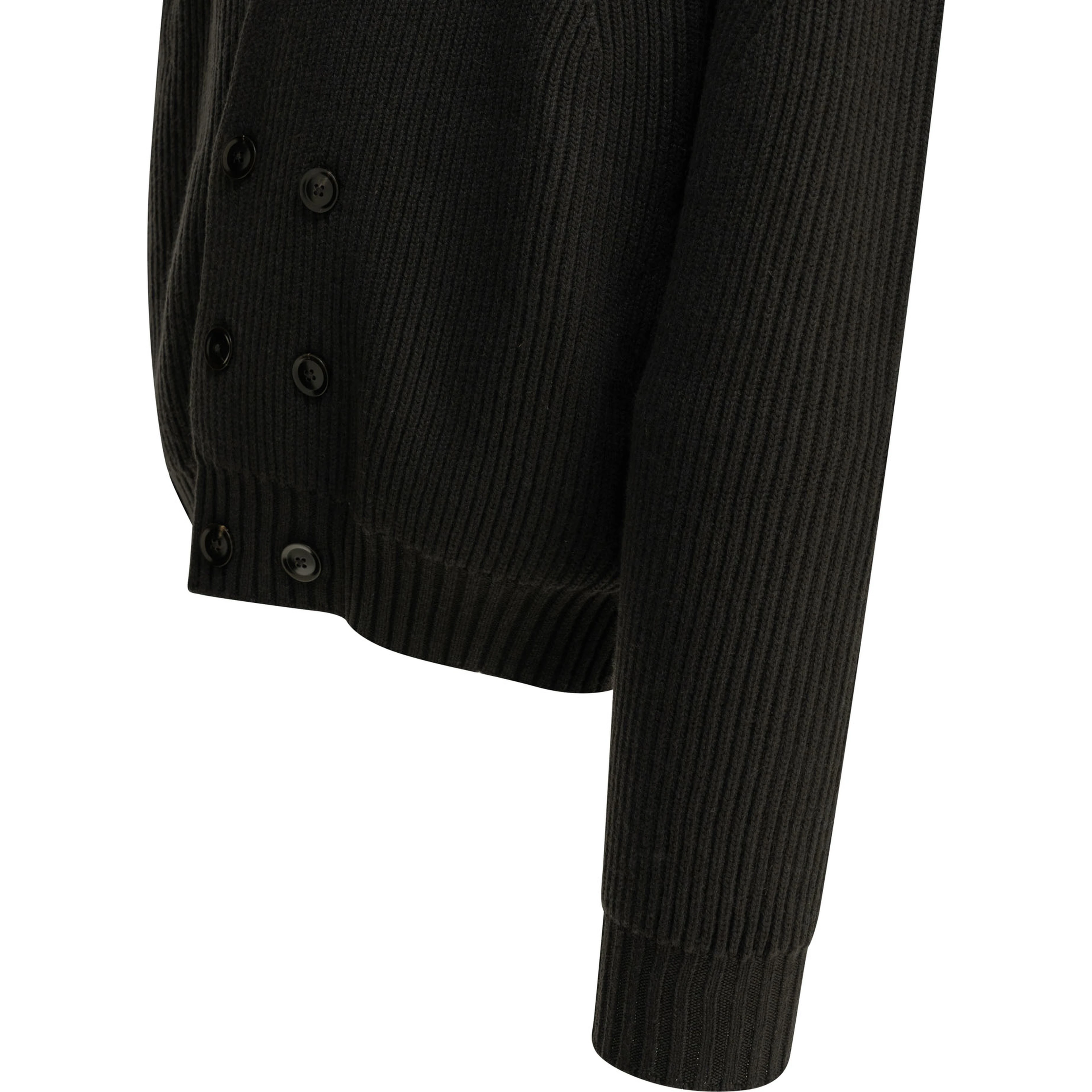 Double-breasted cashmere cardigan