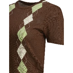 "Argyle" crewneck sweater