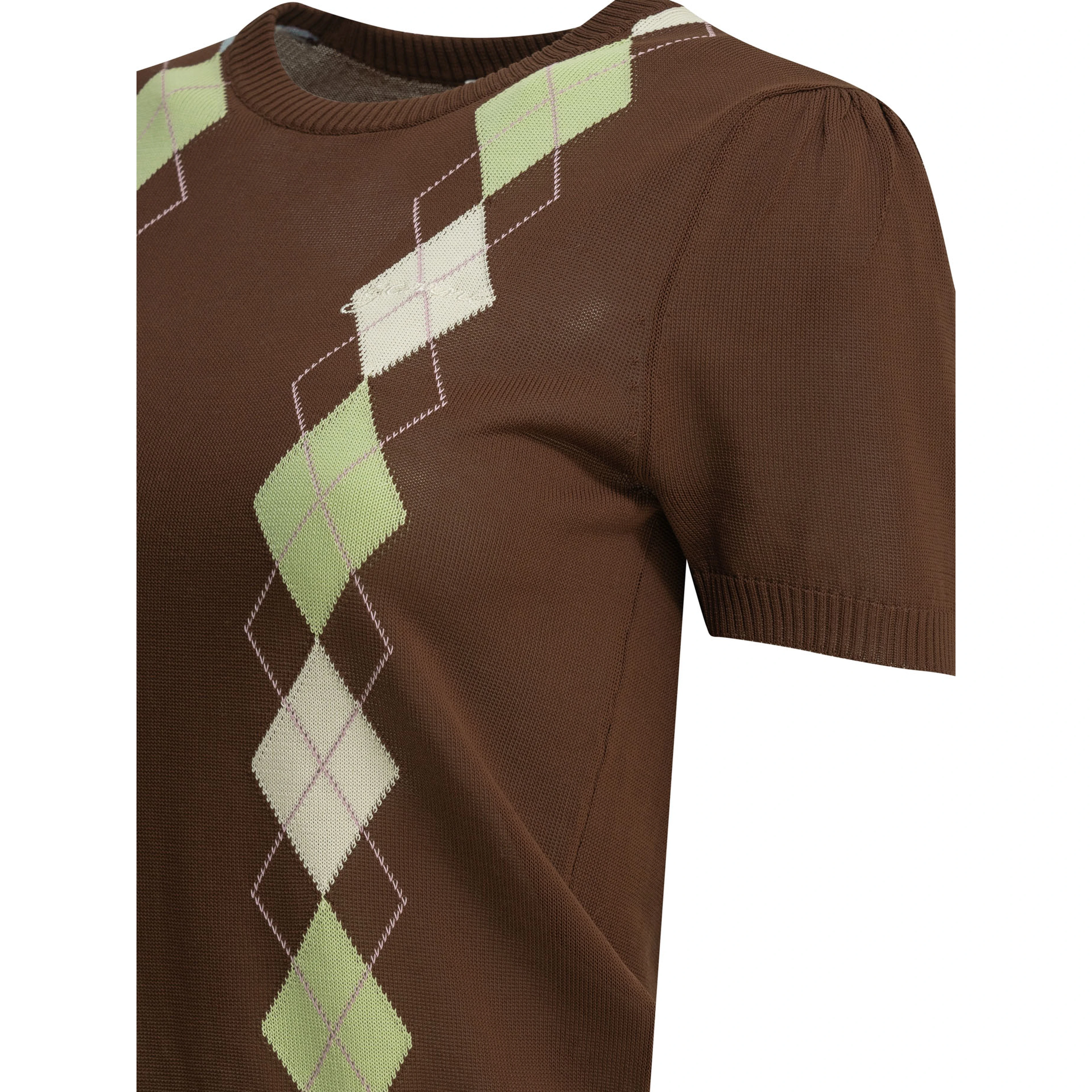 "Argyle" crewneck sweater