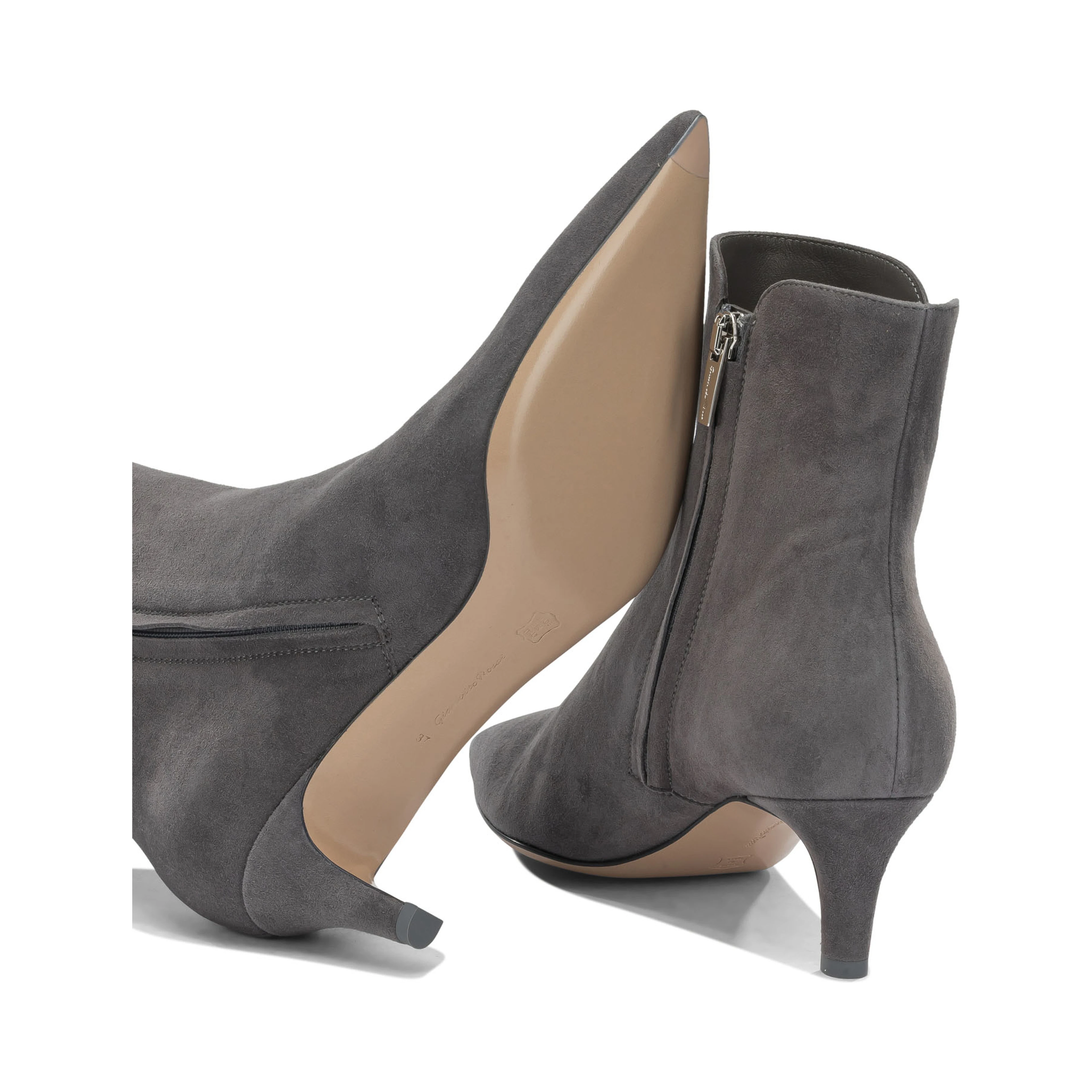 "Levy 55MM" Ankle Boots with Zipper
