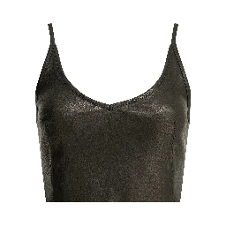 Leather bra top