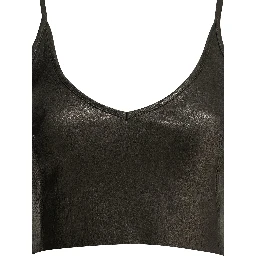 Leather bra top