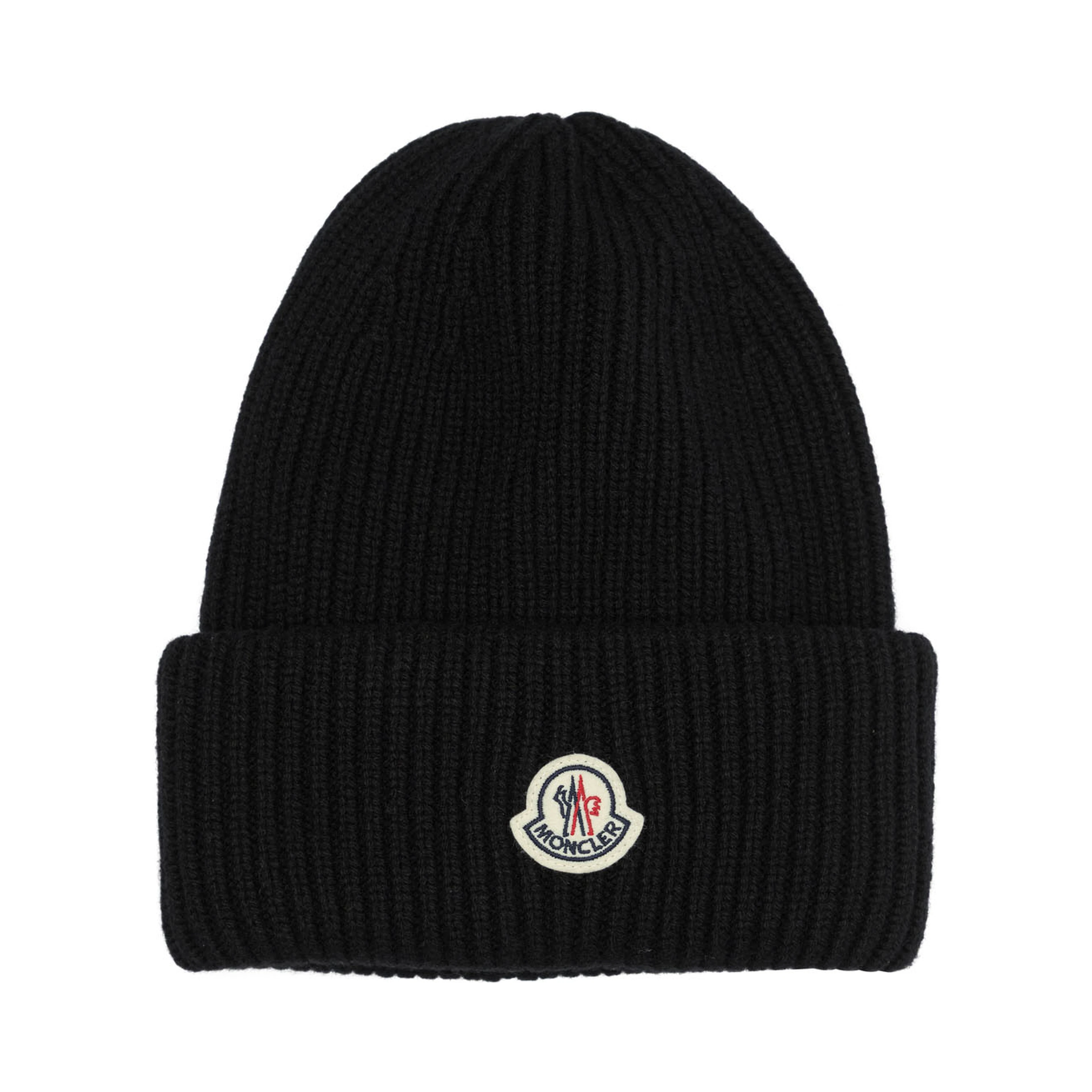 Wool and cashmere beanie with logo