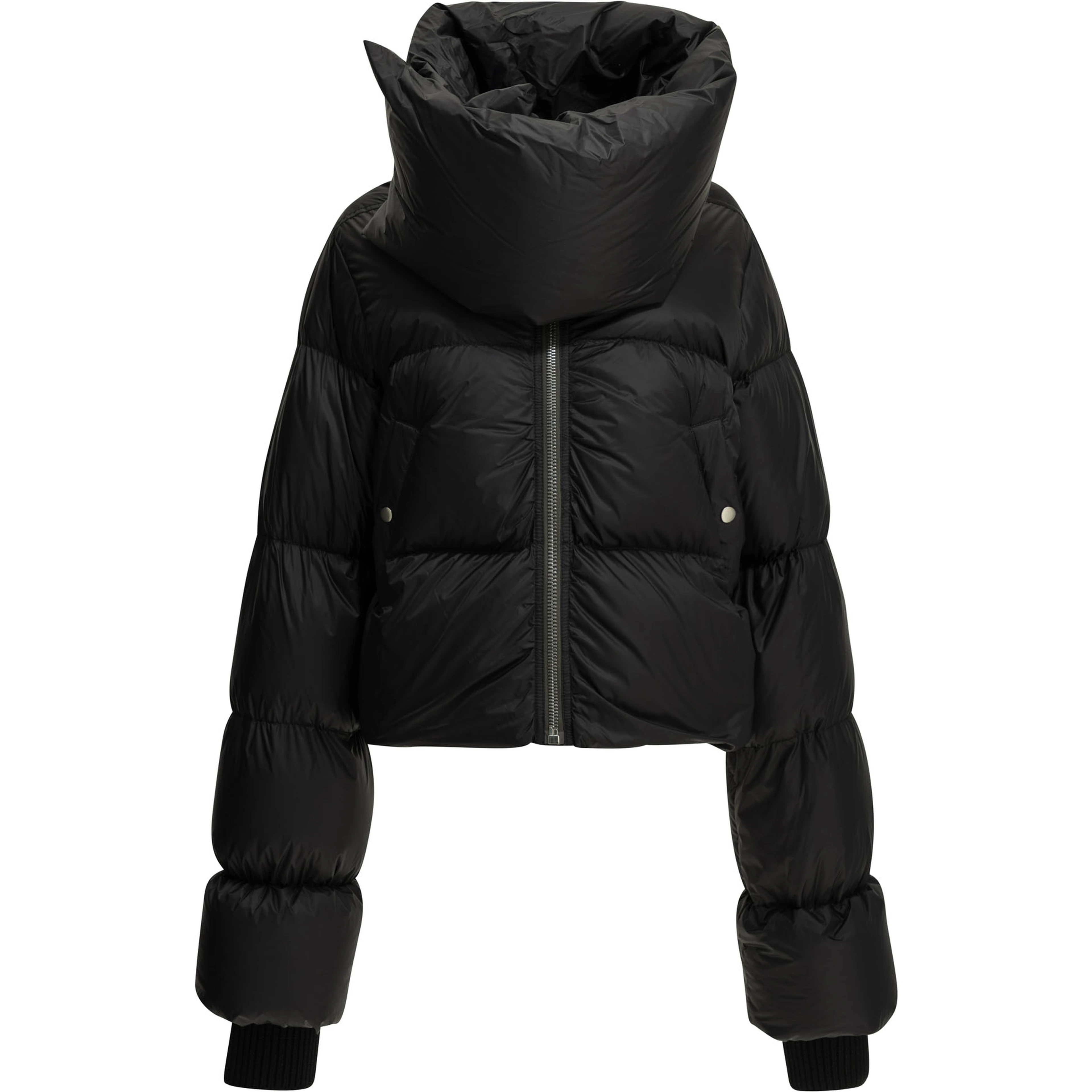 "Funnel Neck" Short Down Jacket