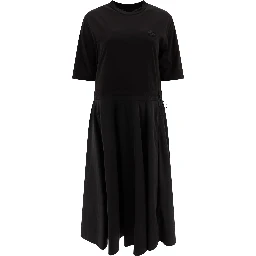Pleated midi dress