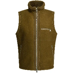 Shearling sleeveless jacket