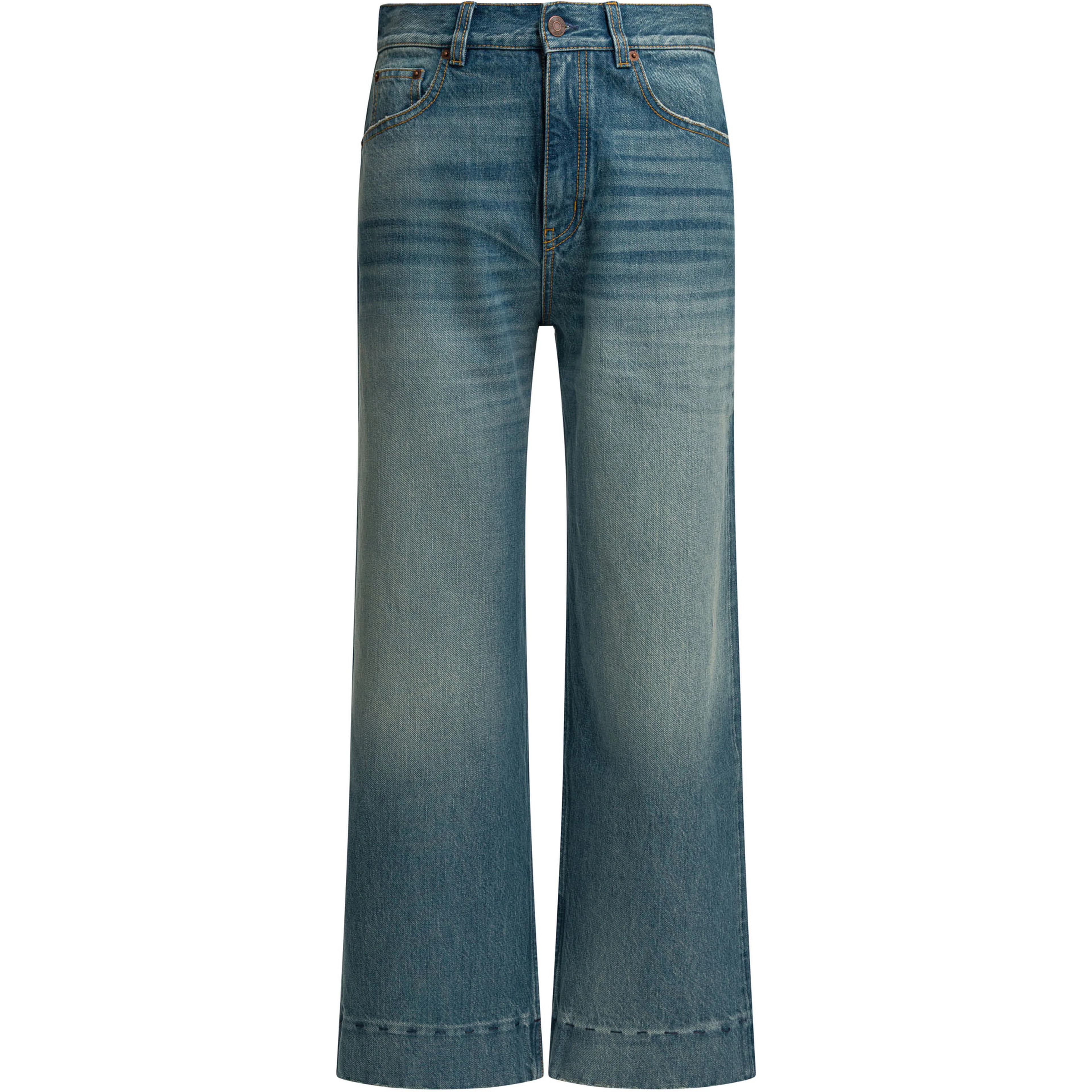 Short wide leg jeans