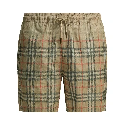"Check" swim shorts