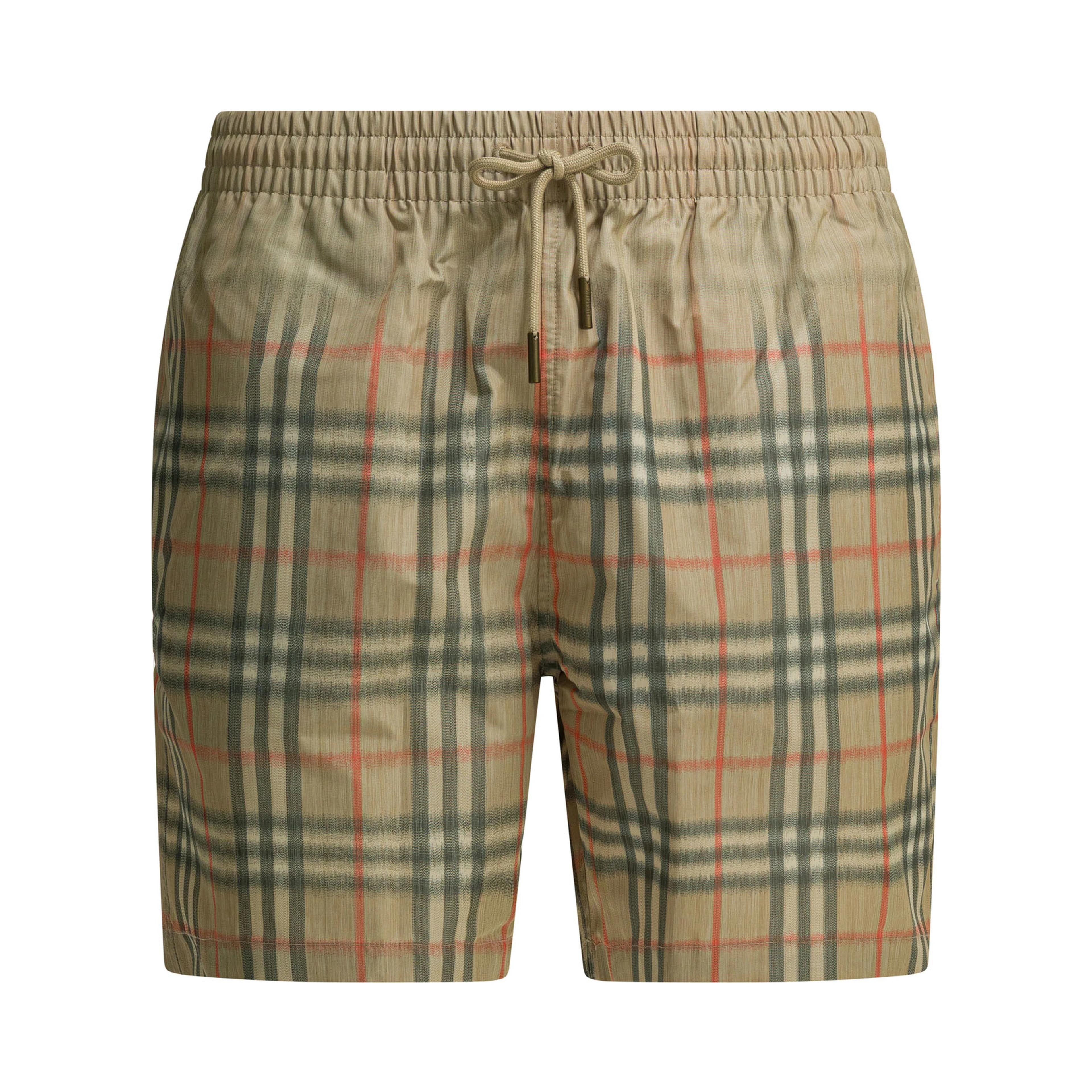 "Check" swim shorts