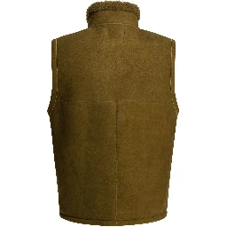 Shearling sleeveless jacket