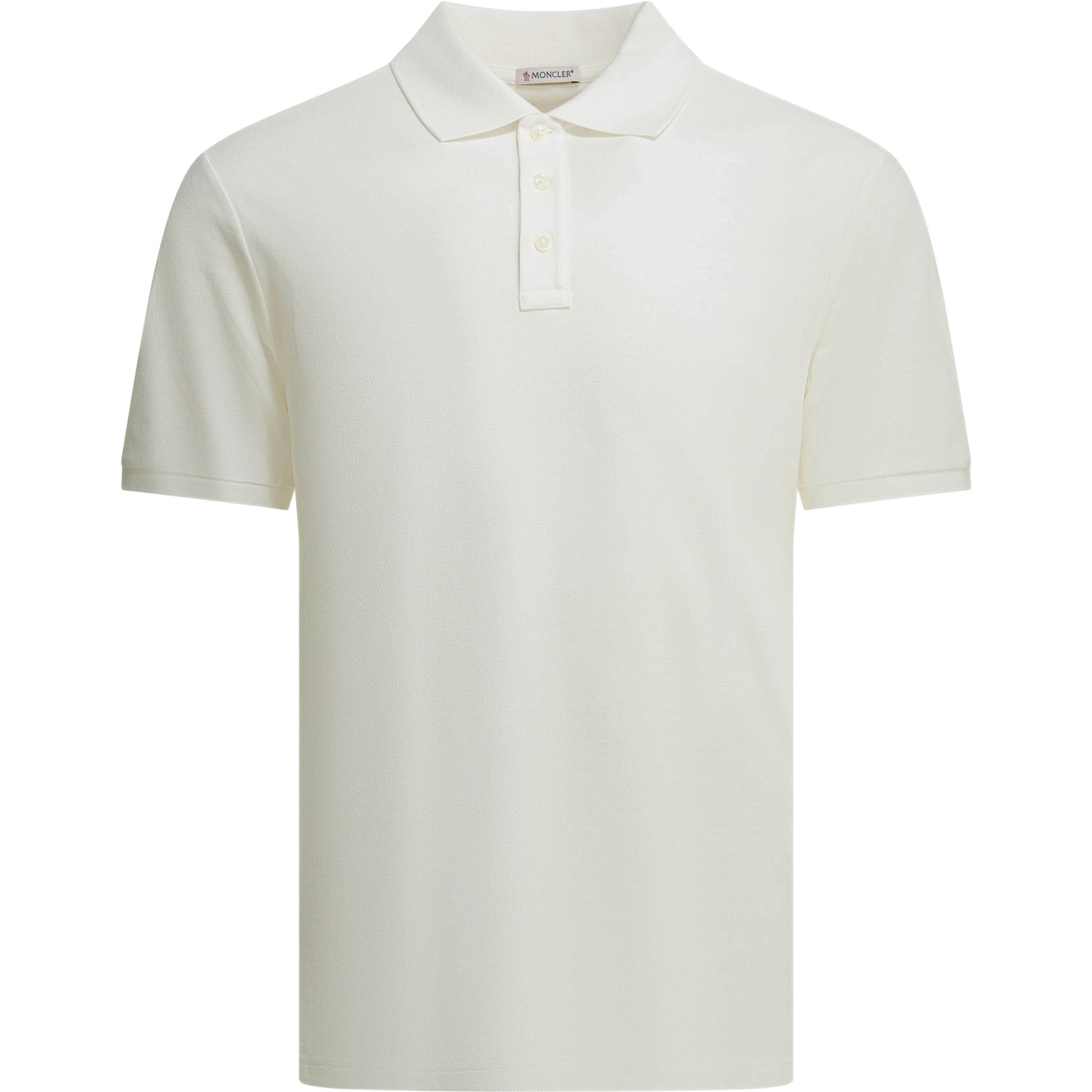 Polo shirt with buttons and logo