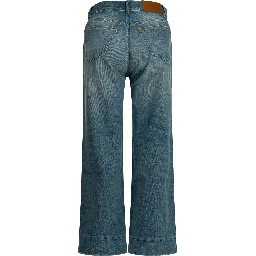 Short wide leg jeans