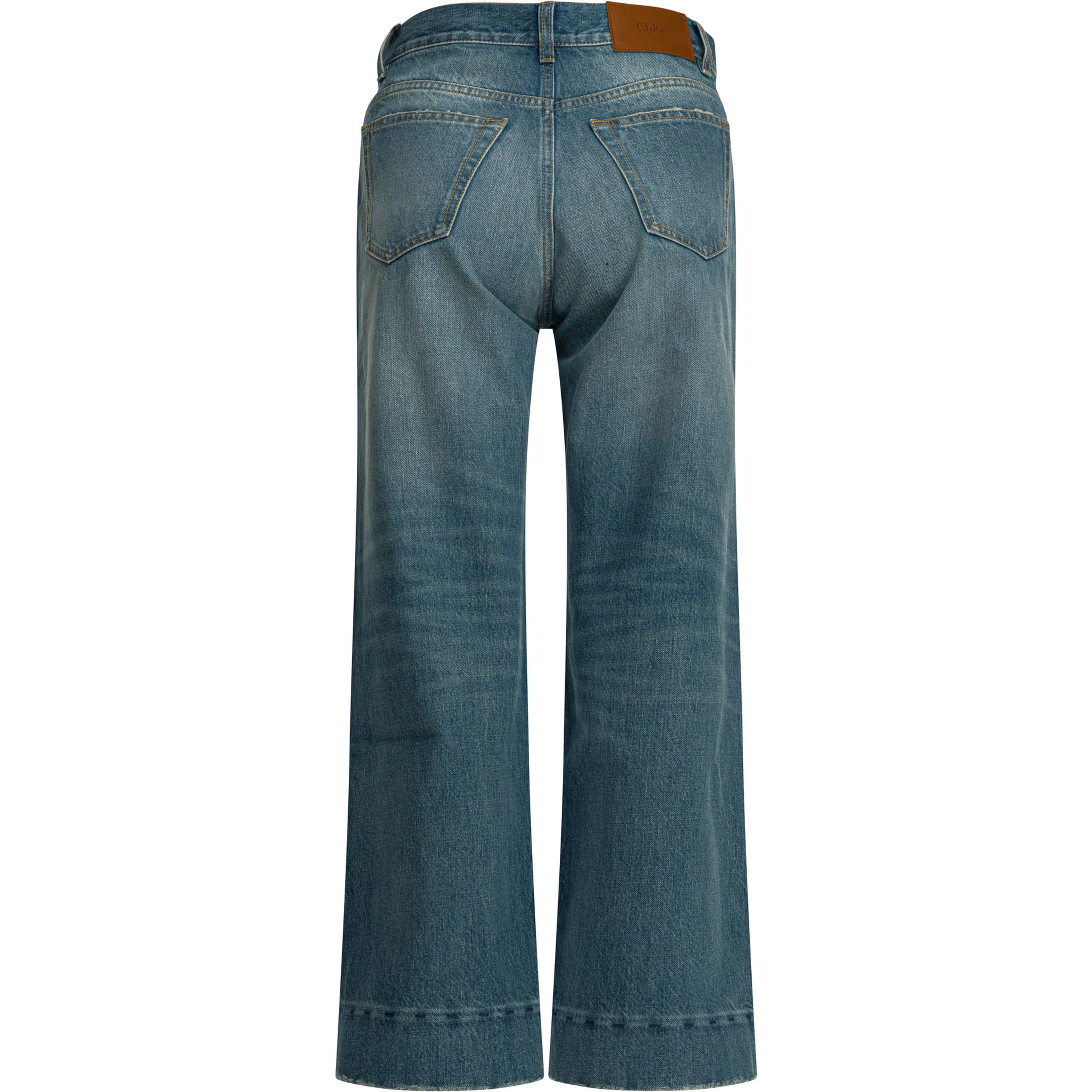 Short wide leg jeans