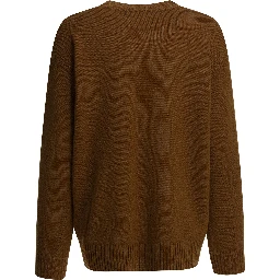 Embroidered crew neck sweater