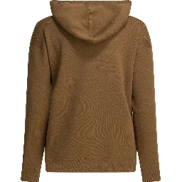 Virgin wool hooded sweater