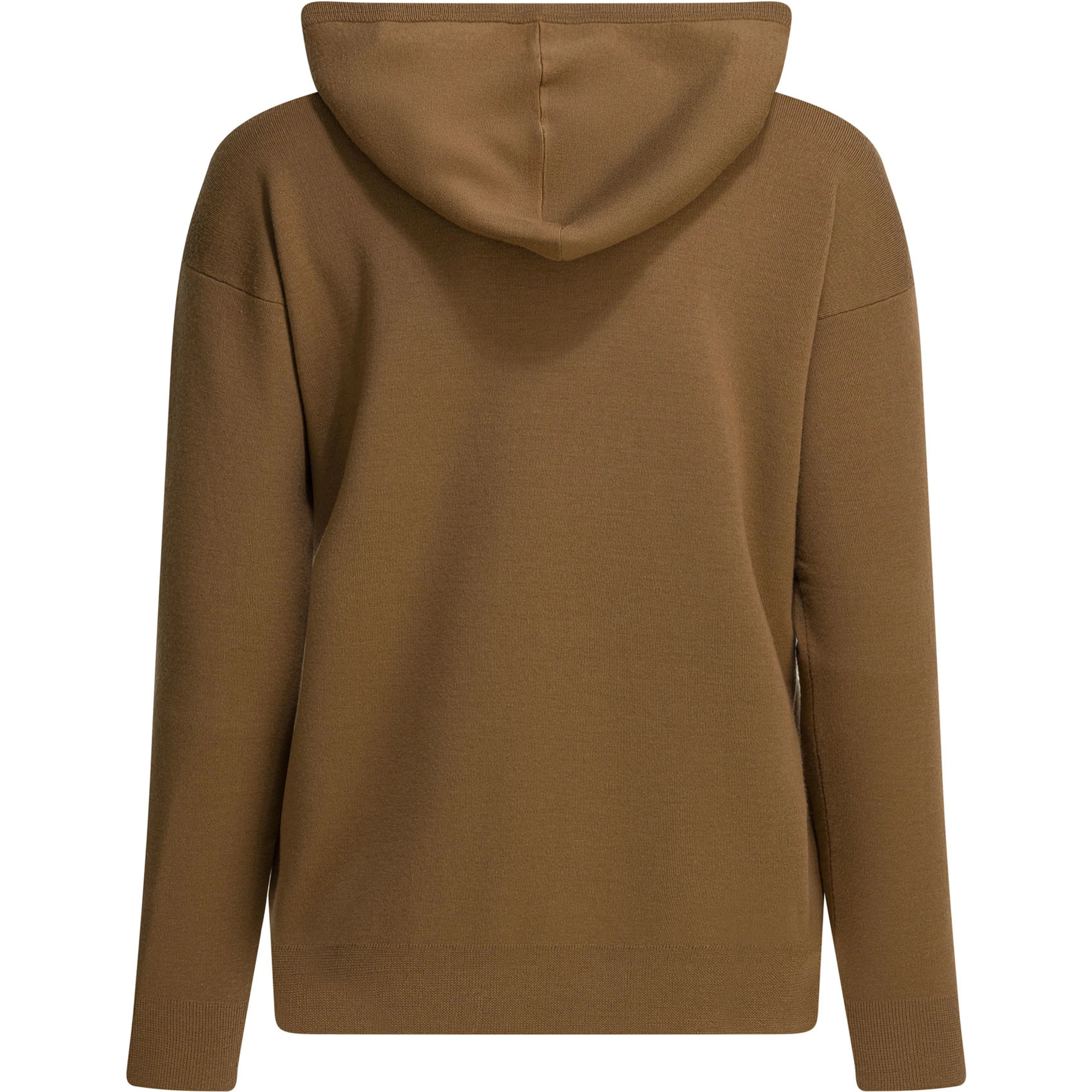 Virgin wool hooded sweater