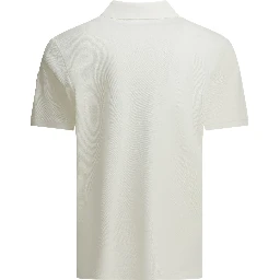 Polo shirt with buttons and logo