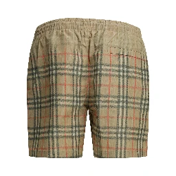"Check" swim shorts