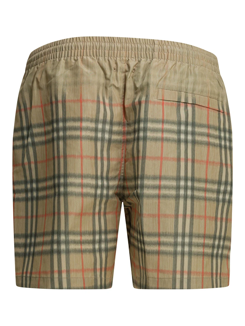 "Check" swim shorts
