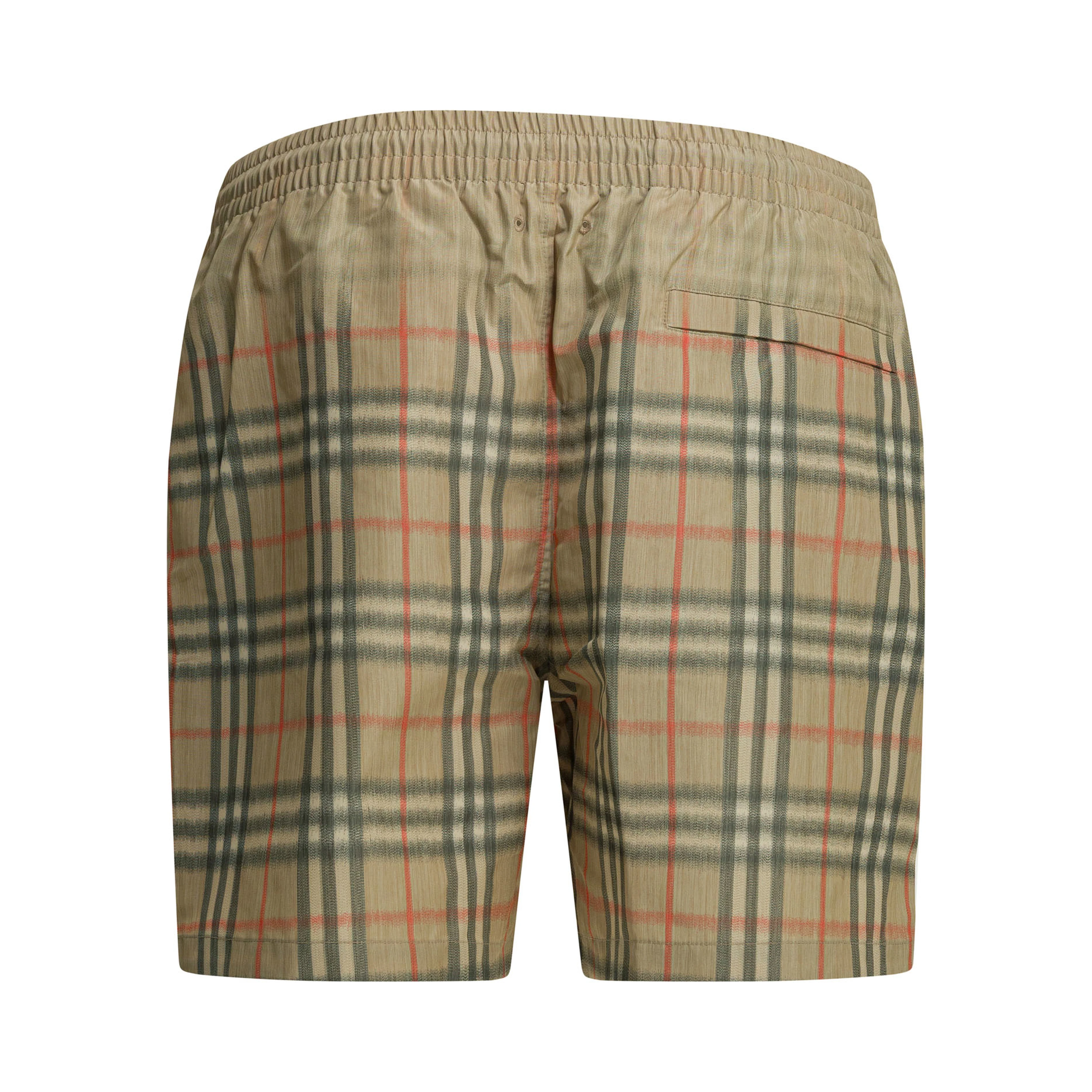 "Check" swim shorts