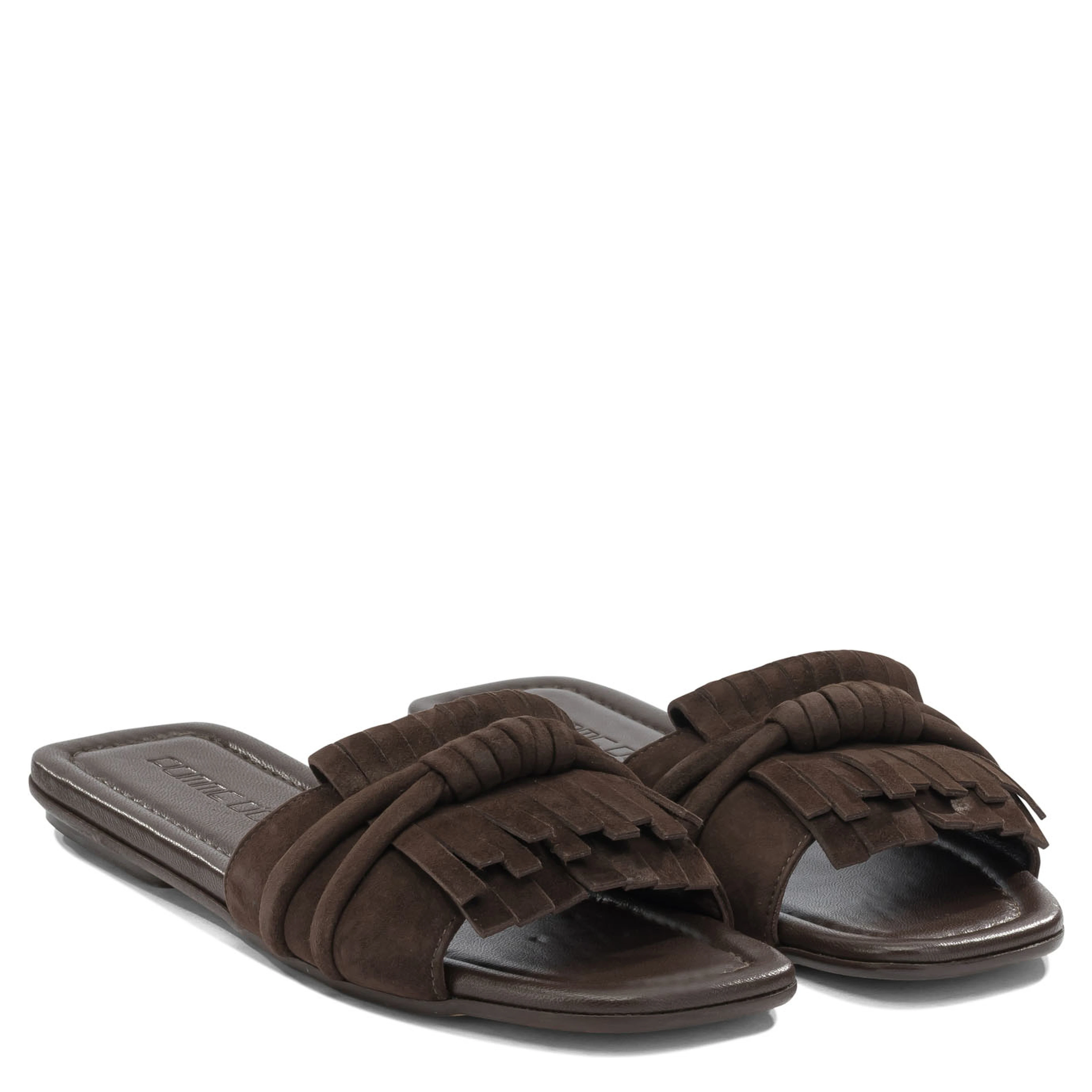 Slide in pelle scamosciata