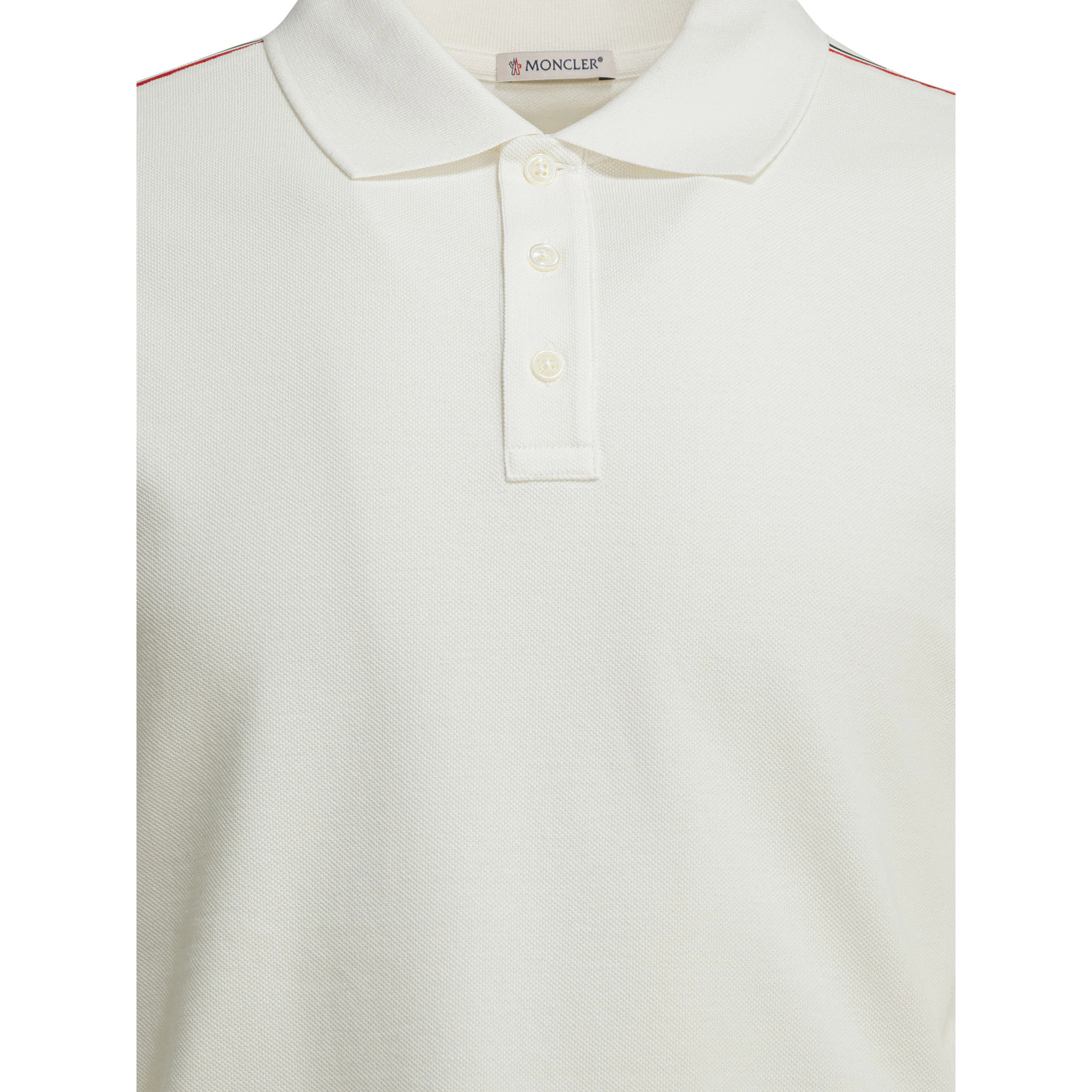 Polo shirt with buttons and logo