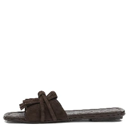 Slide in pelle scamosciata