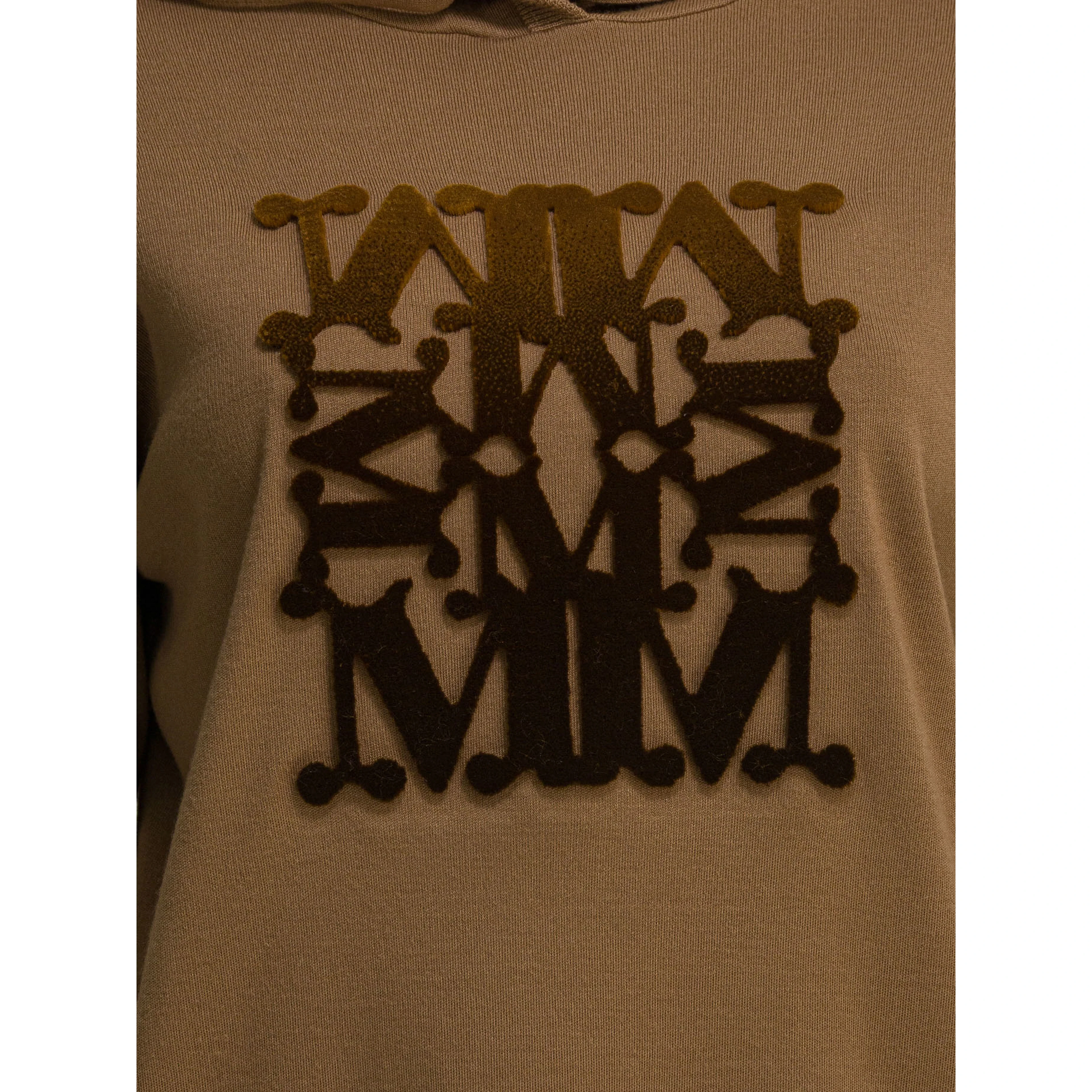 Virgin wool hooded sweater