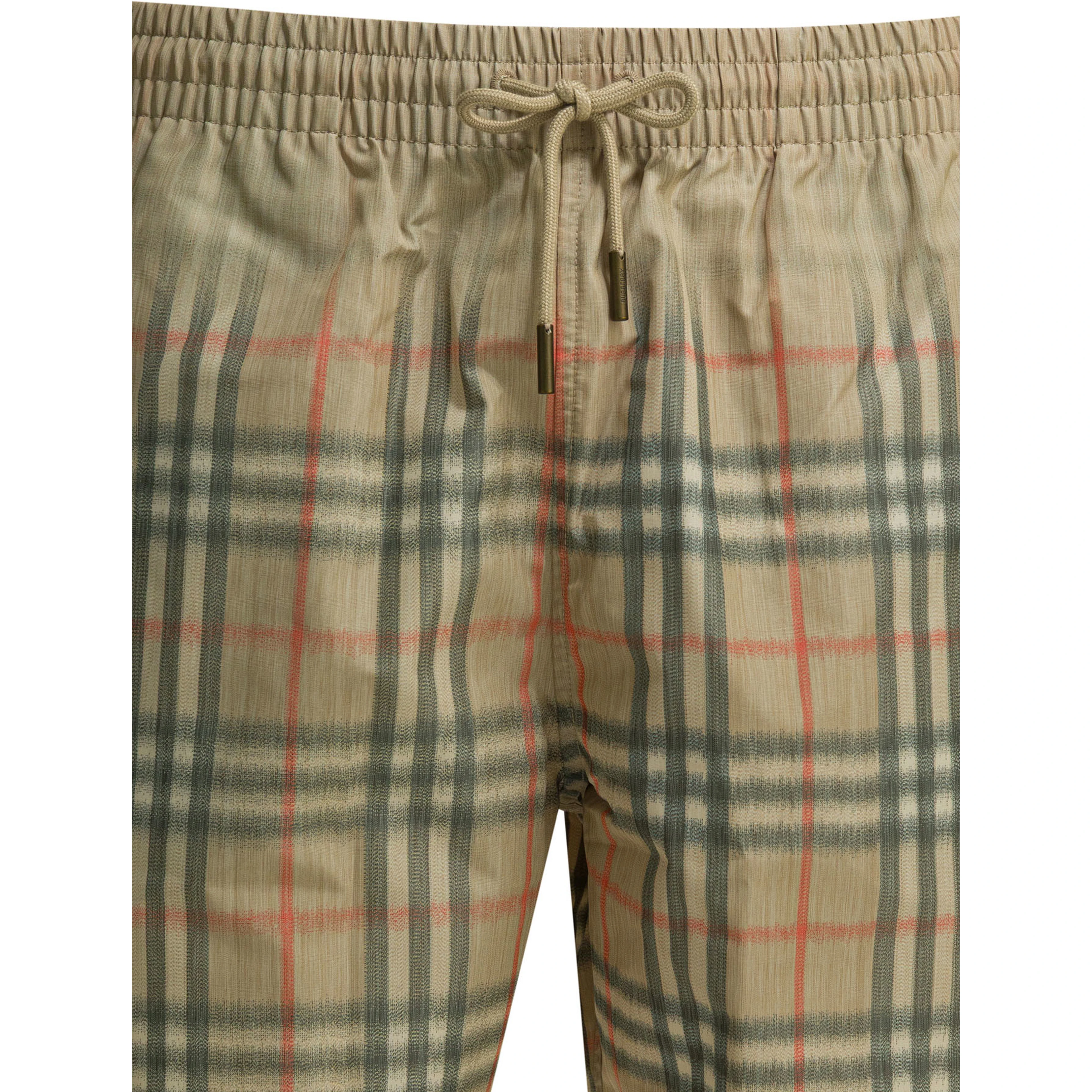 "Check" swim shorts