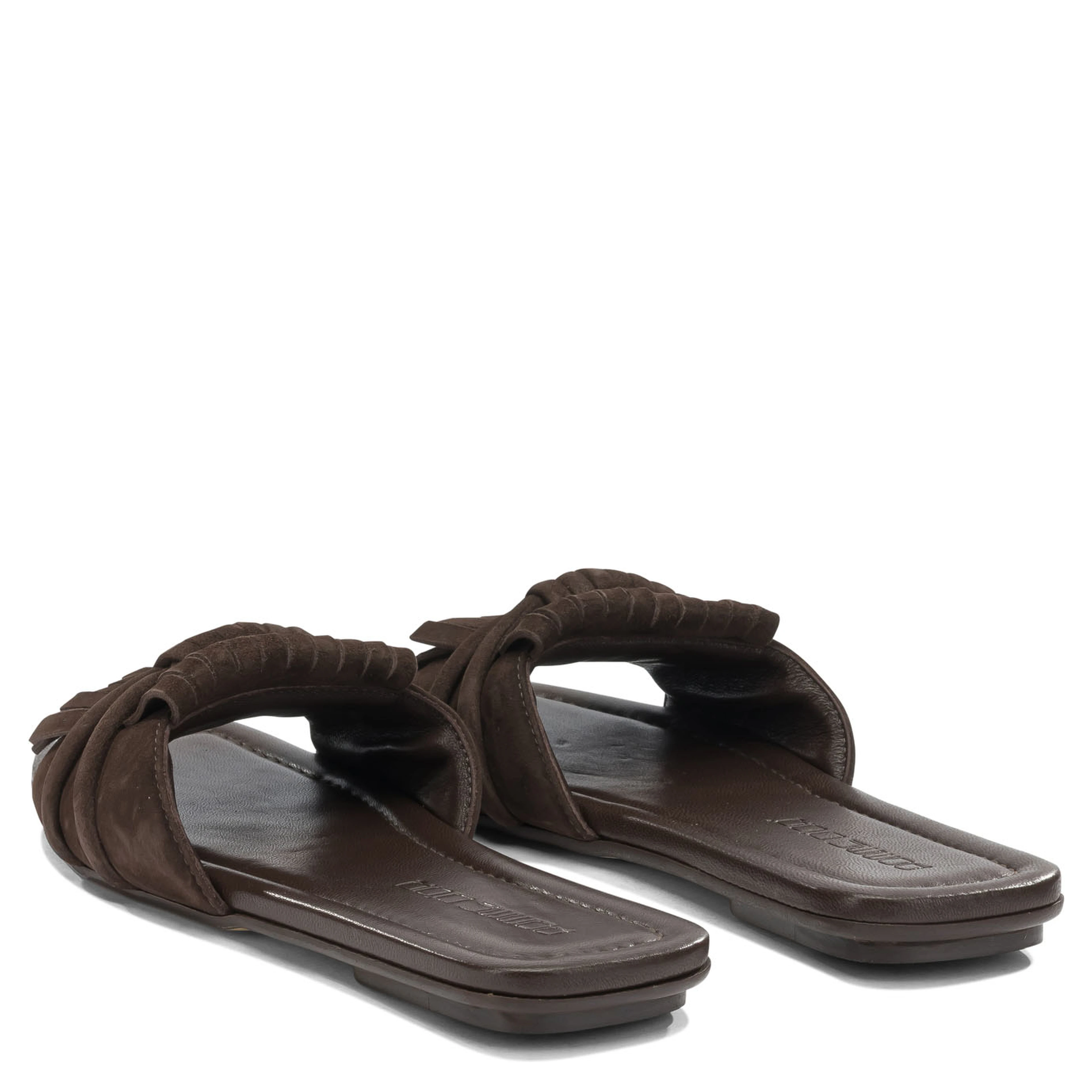 Slide in pelle scamosciata