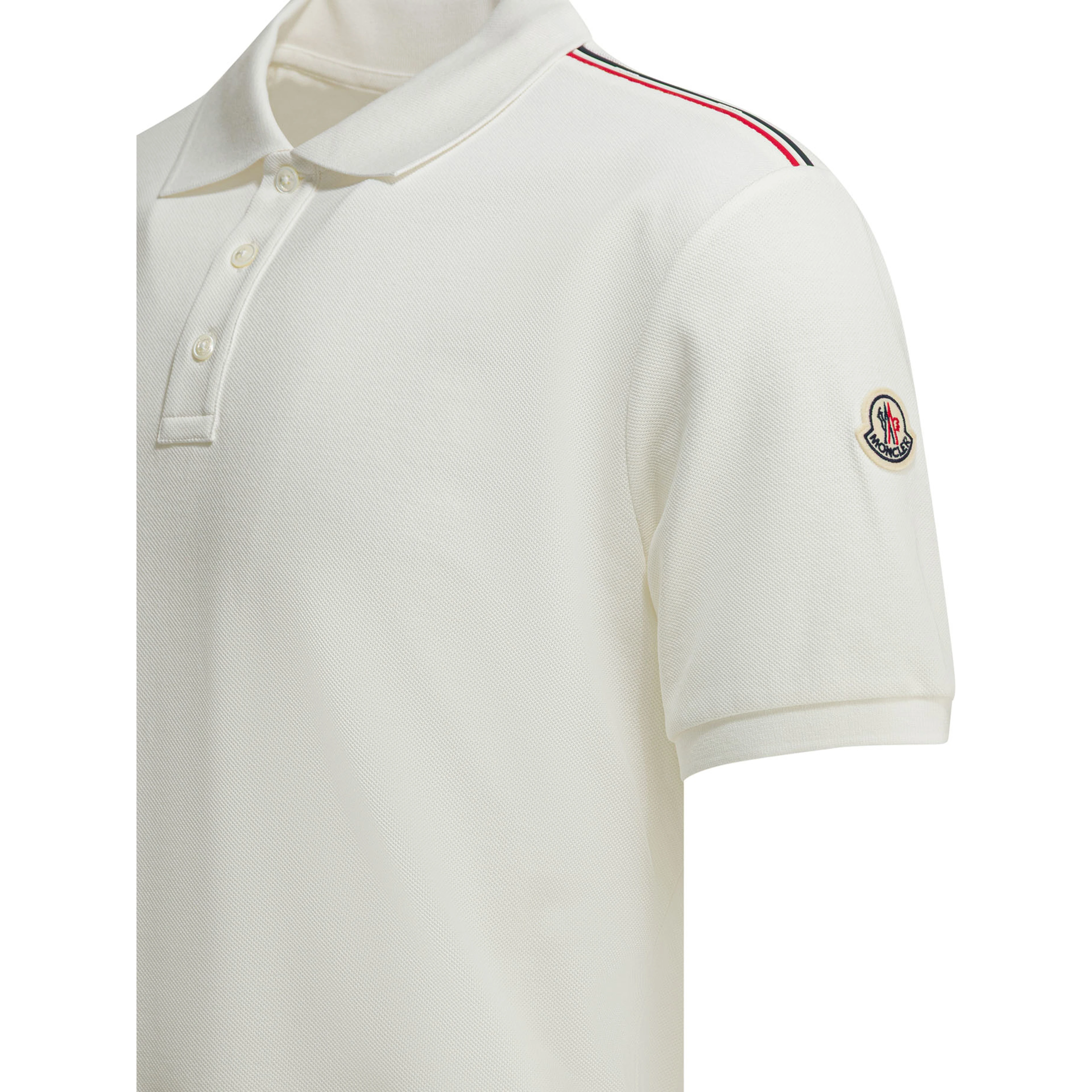 Polo shirt with buttons and logo
