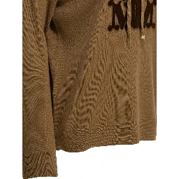 Virgin wool hooded sweater