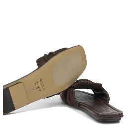 Slide in pelle scamosciata