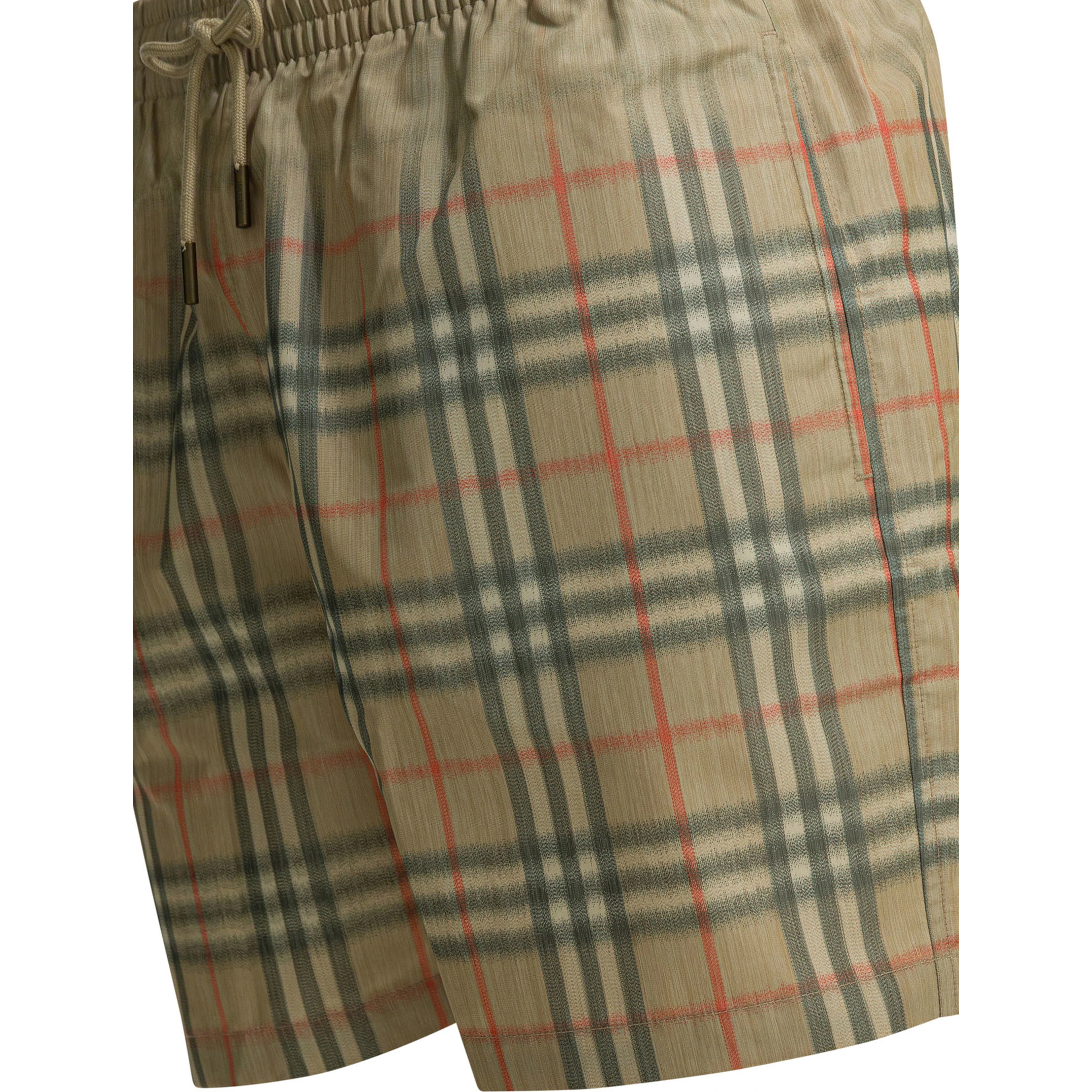 "Check" swim shorts