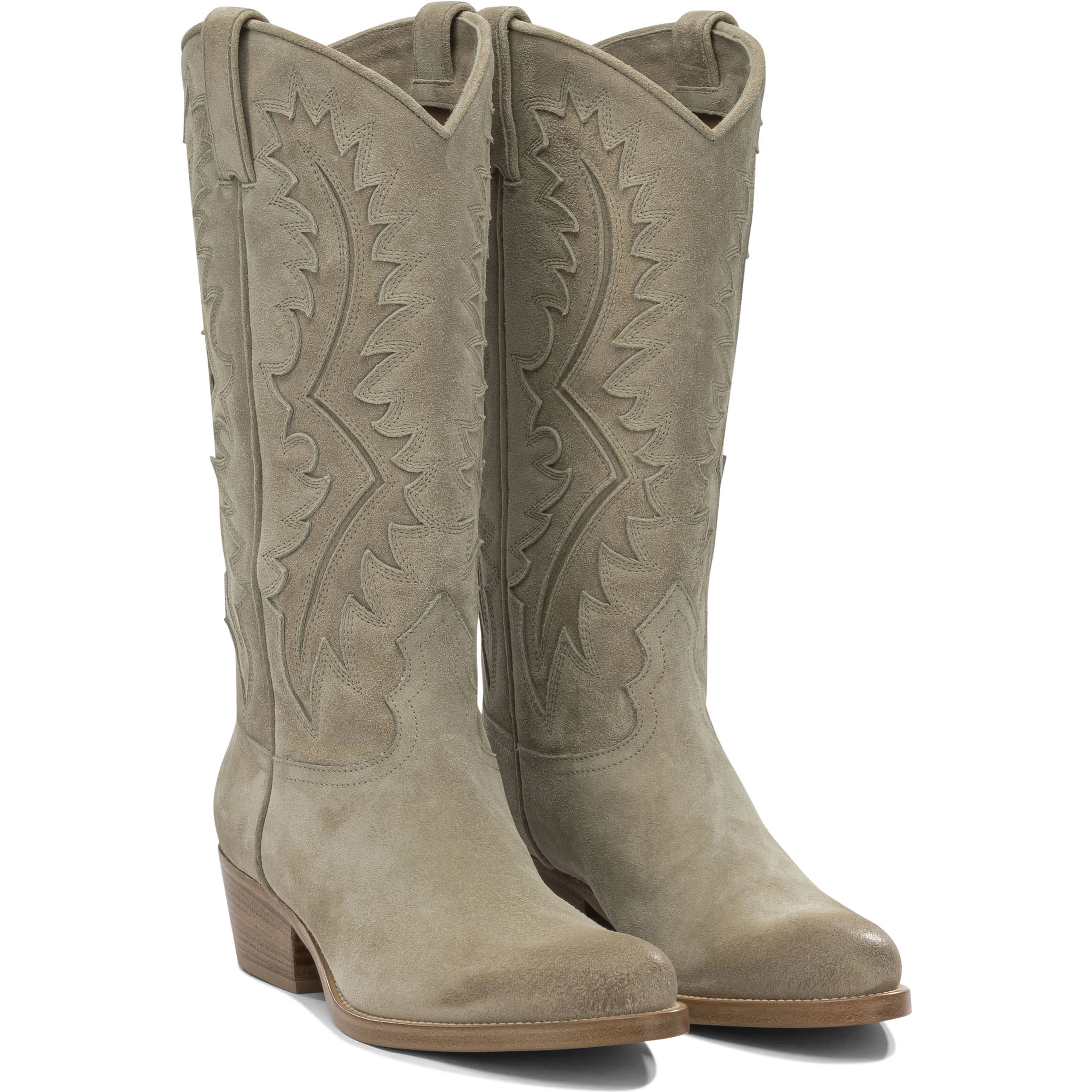 Leather cowboy boots
