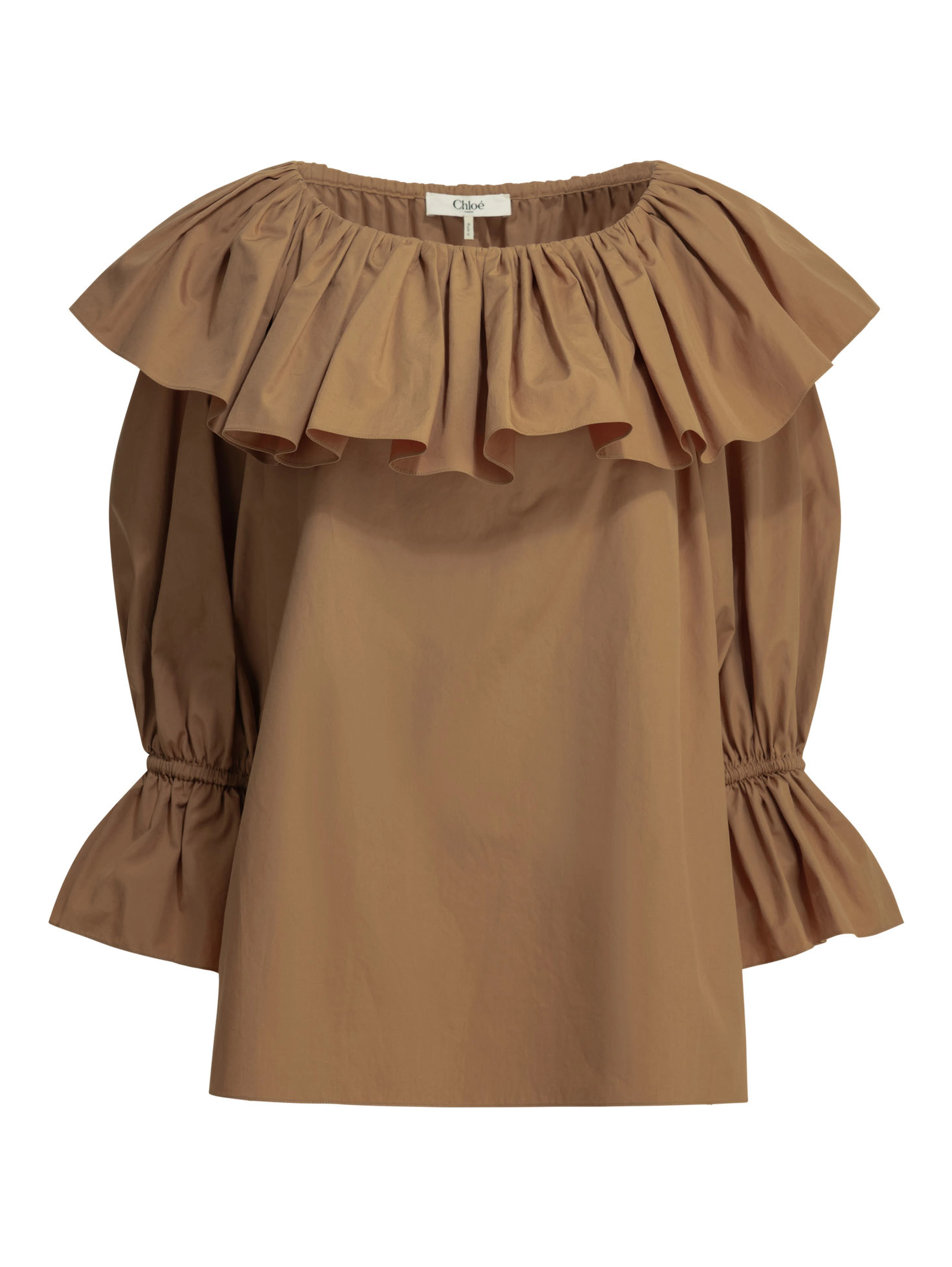 Casual top with ruffles