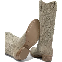 Leather cowboy boots