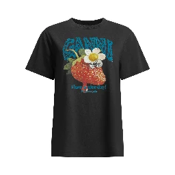 "Strawberry" crew-neck T-shirt