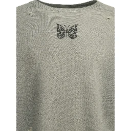 "Deconstructed" crewneck sweatshirt