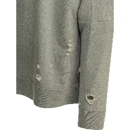 "Deconstructed" crewneck sweatshirt