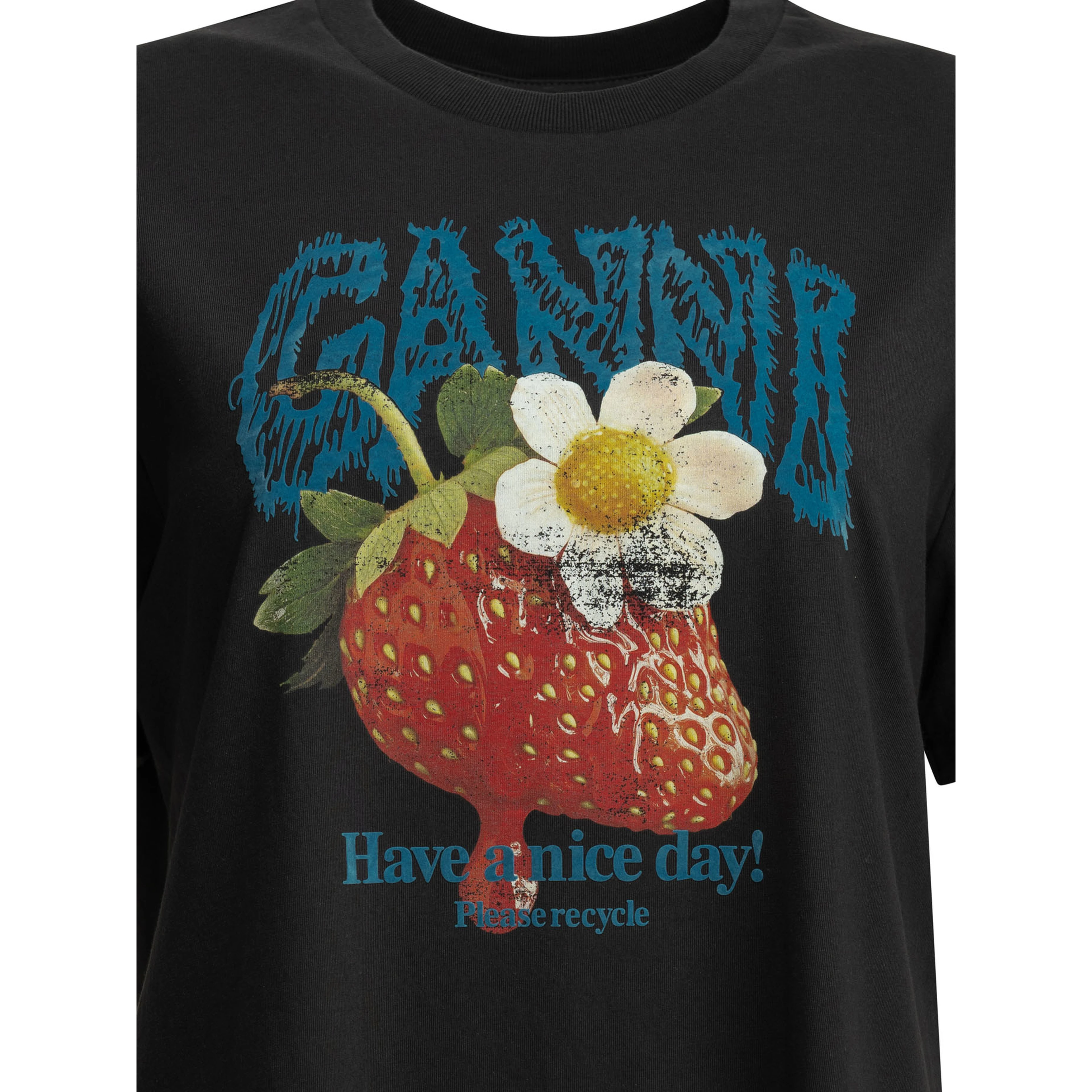 "Strawberry" crew-neck T-shirt