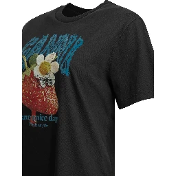 "Strawberry" crew-neck T-shirt