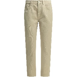 "Straight Shiny Bartck" Straight Leg Jeans