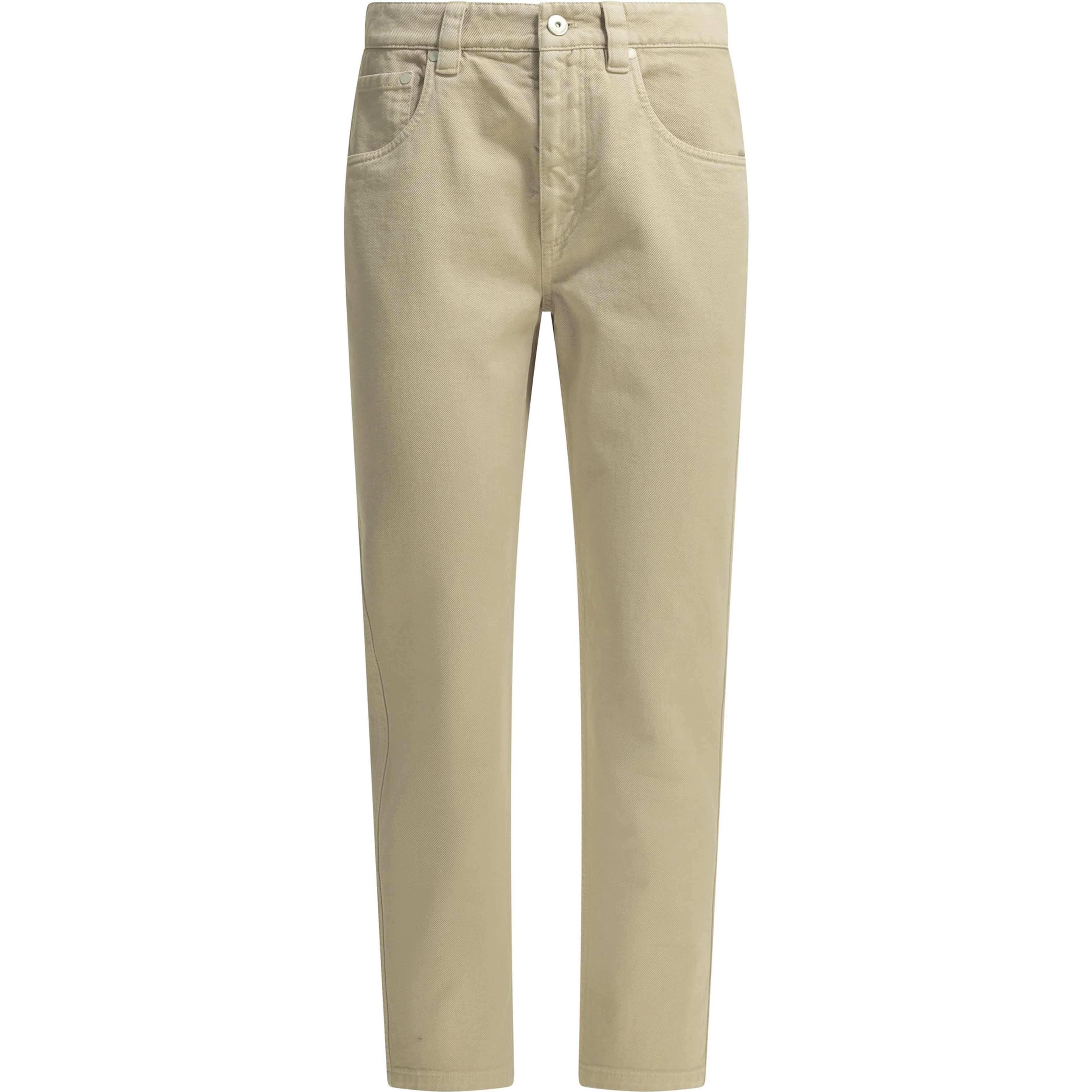 "Straight Shiny Bartck" Straight Leg Jeans