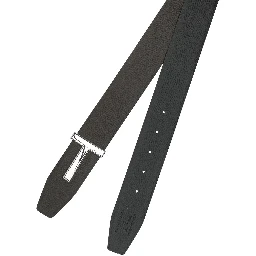 "T Icon" Reversible leather belt