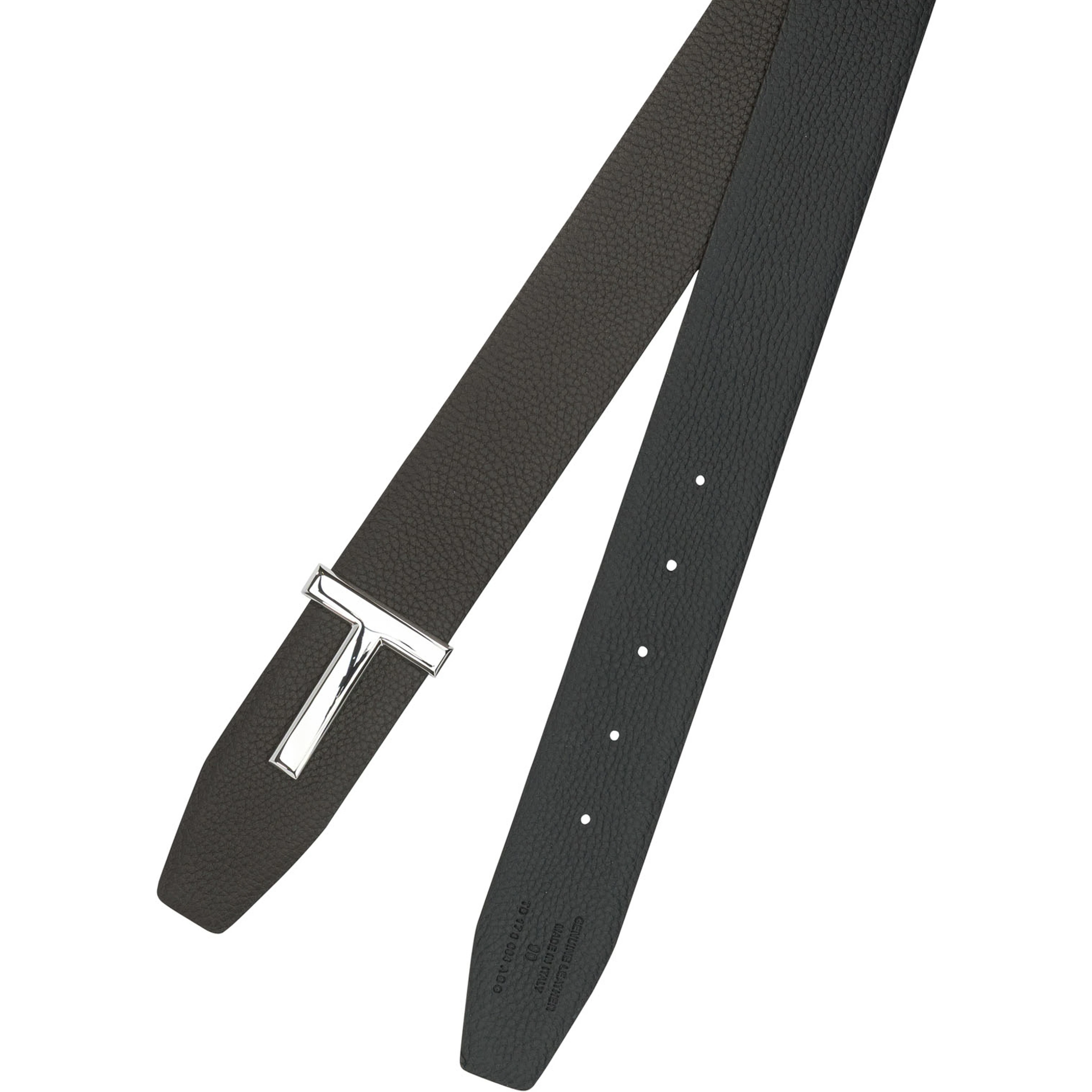 "T Icon" Reversible leather belt
