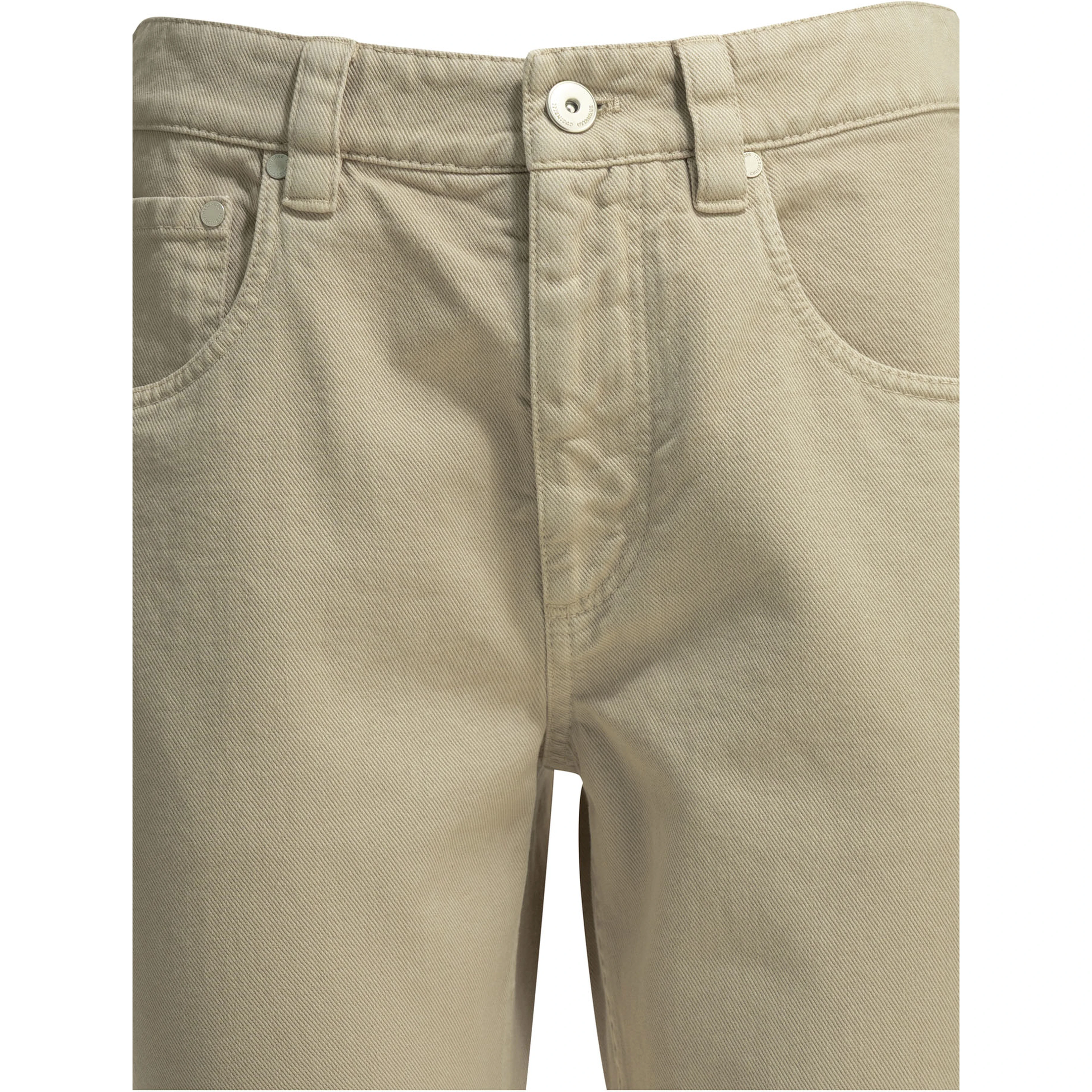 "Straight Shiny Bartck" Straight Leg Jeans